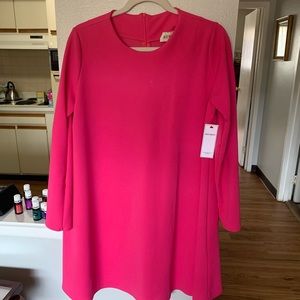 Pink Aura midi dress.